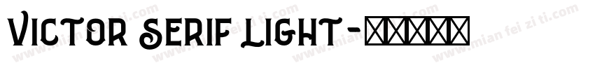 Victor Serif light字体转换